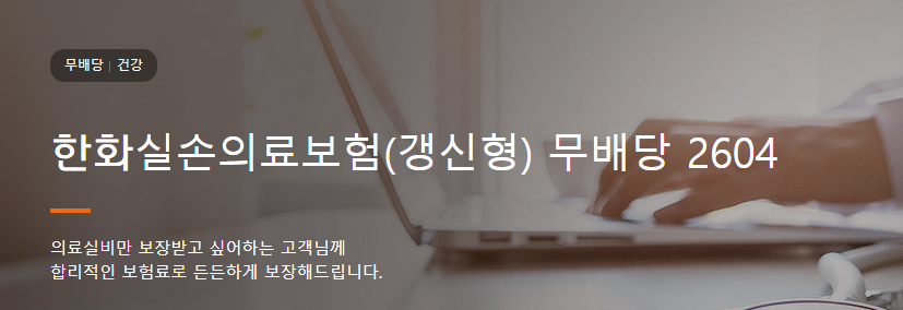 한화실비보험 갱신형